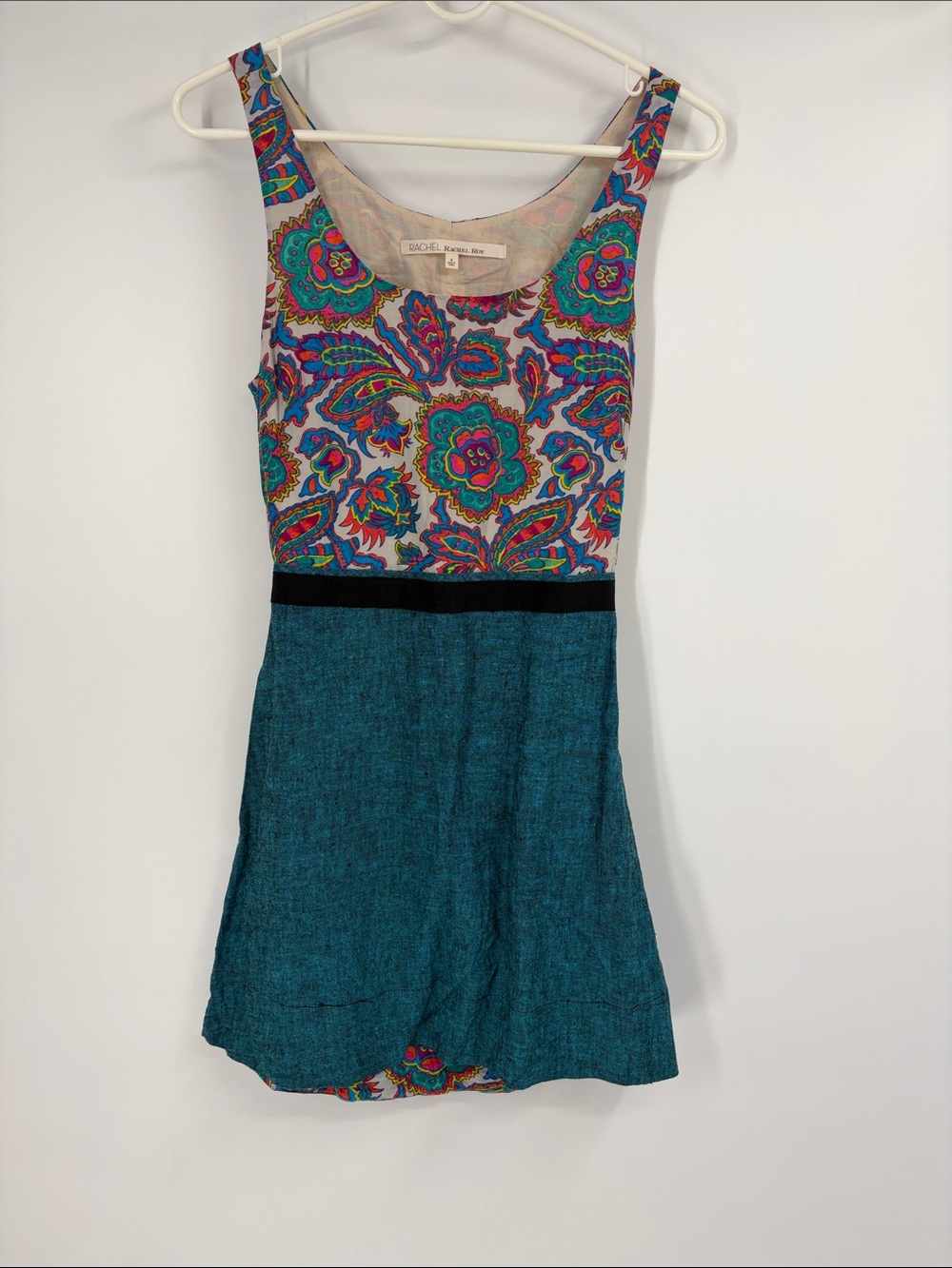 Rachel Rachel Roy Rainbow Paisley Mini Dress Size 4